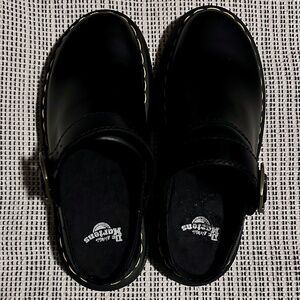 Dr. Martens Zebzag Leather Platform Mules